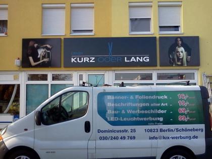 Außenwerbung Leuchtreklame beleuchtete Schriftzüge 3D LED Einzelbuchstaben Leuch