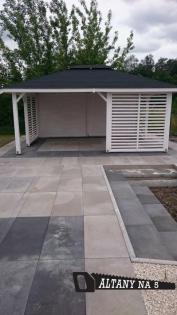 PAVILLON BERLIN KIEFERNHOLZ GRILLPAVILLON GARTENHAUS HOLZGARTENLAUBE 5x4m