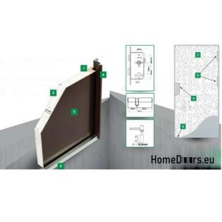Technischetüren Außentüren Stahltüren Stahl Grau Größe 60 Linkstür