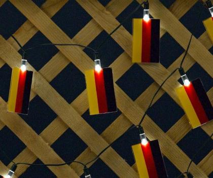 Lichterkette, Solar, 3, 80 m, 10 bunte Lampions, 7, 5 cm