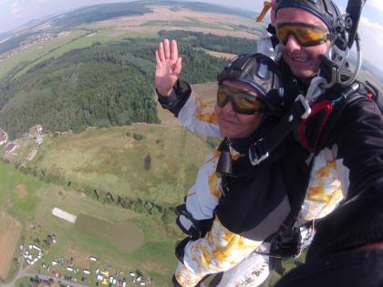 Fallschirmspringen Bayern Cham Tandemsprung Flugfest