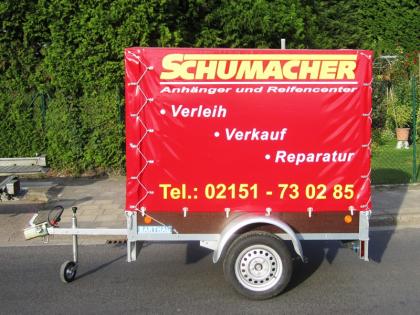 Vermietung PKW Anhänger Planen Anhänger Krefeld, Tönisvorst, Urlaubsanhänger, F