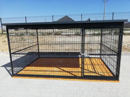 Hundezwinger 3x2 goldene Eiche/ Walnuss