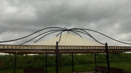 Pavillon Rechteckig Partyzelt Metallpavillon Gartenlaube Gazebo DUBAI BIG Pavill
