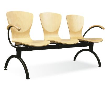 Besucherstuhl mit Holzschale