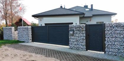 Doppelflügel Einfahrtstor inkl.2 Pfosten für Einbetonieren, Hoftor, Gartentor, Z