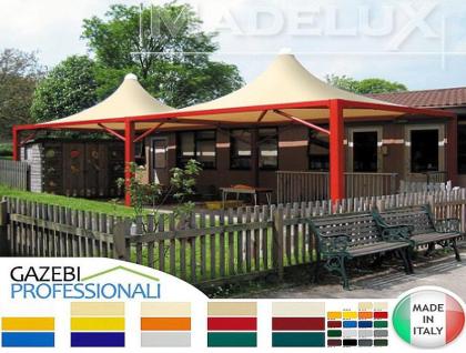 Pavillon Zelt Stahl personalisierte Farben professionell neu 6x6 Garden Café Hot