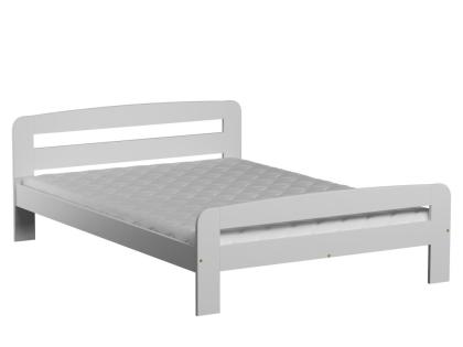 Bett Doppellbett Massivholzbett Ehebett Gästebett Holz 180x200cm Weiß Lattenrost