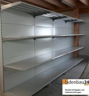 Tegometall Ladenregal, Wandregale, Gondelregale, gebraucht, abgebaut, gereinigt