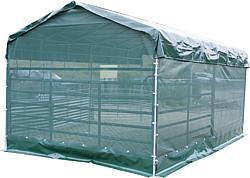 Mobiler Panelunterstand als günstiger Wetterschutz