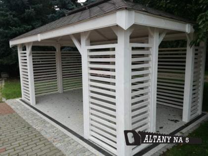 HOLZGARTENLAUBE CIECHANÓW GARTENHAUS GRILLPAVILLON KIEFERNHOLZ PERGOLEN 3x4m