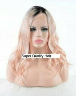 TOP VIRGIN ECHTHAAR Perücke LACE Front Wig Hellblond Rosé NEU Deutschland