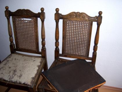 4 antike Gründerzeit - Stühle Esszimmer Speisezimmer Lounge