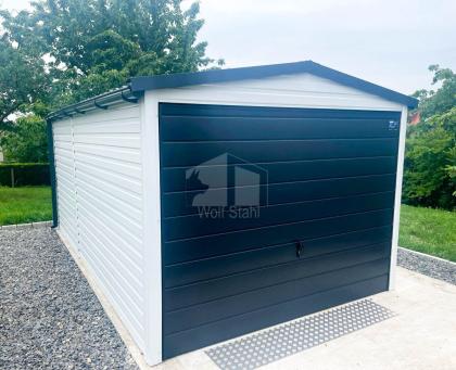  Blechgarage 3x5m Garage mit Satteldach Metallgarage Fertiggarage Hohe Qualität 