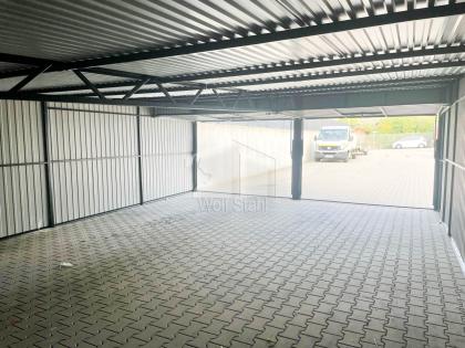 Blechgarage 6x7m Metallgarage Fertiggarage Werkzeugschuppen Hohe Qualität GP140