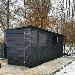 Blechgarage 3x5m Metallgarage Fertiggarage Werkzeugschuppen Gartenhaus Individue