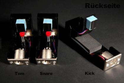 Black Pro Trigger Set 3/ 1/ 1 - DDRUM AG - digital needs for beats