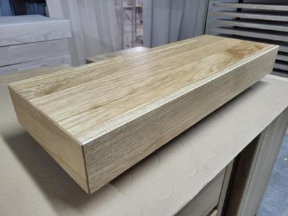 FREITRAGENDE SCHWIMMENDE MASSIVHOLZTREPPEN ESCHENHOLZ 100x28x12cm