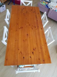 Gebrauchte Home affaire Essgruppe Marta, Set 7-tlg mit großen Tisch.