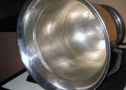 Silberner/versilberter Sektkühler, antik----anschauen