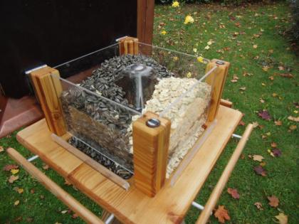 Luxus-Vogelhaus, Silo-Vogel-Fütterung, Vogel-Fütterung, Futter-Häuschen, 
