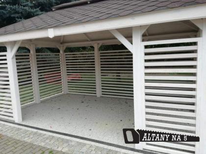 HOLZGARTENLAUBE CIECHANÓW GARTENHAUS GRILLPAVILLON KIEFERNHOLZ PERGOLEN 3x4m