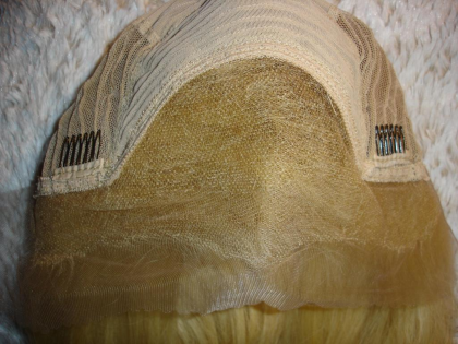 Lace Front Wig - ECHTHAARPerücke Bob-Style 613 Hellblond NEU