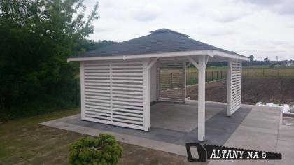 PAVILLON BERLIN KIEFERNHOLZ GRILLPAVILLON GARTENHAUS HOLZGARTENLAUBE 5x4m