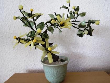 Handarbeit! Edle dekorative Pflanze aus Porzellan incl. Topf € 35 , 00