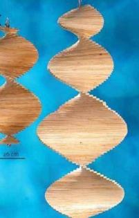 Holzspiralen Windspiel NATUR 26