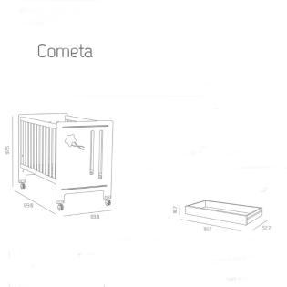 Niedliches Babybett mit Sternen-Dekor von TRAMA (Made in Portugal)