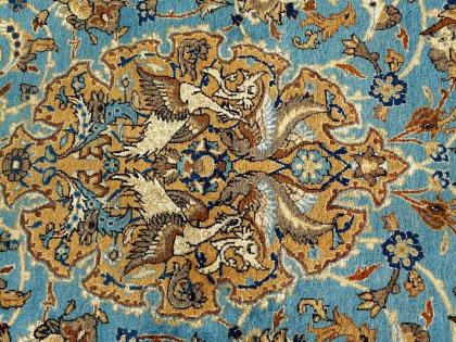 Orientteppich Isfahan mit Seide 130 J. alt, T125