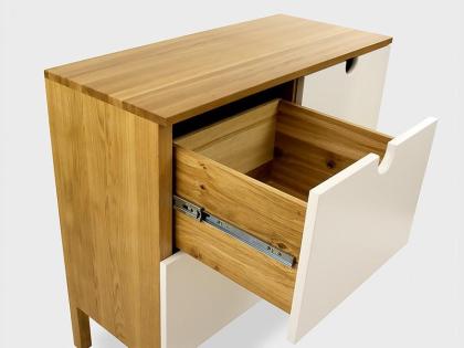 EVA KOMMODE EICHENHOLZ EICHENKOMMODE MASSIVHOLZ BLUM-BESCHLÄGEN 95x40x90cm