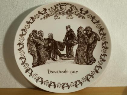 4 Sammelteller , MINNESTALLRIK NR 1, 4, 5, 6 , Gustavsberg Schweden
