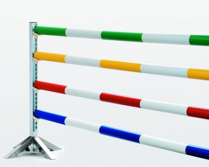 Hindernisblöcke und Hindernisstangen aus Kunststoff