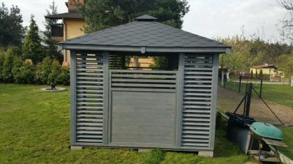 GARTENHAUS GARTENLAUBE KLEBEDACH HOLZ KIELCE 3.5X3.5 M