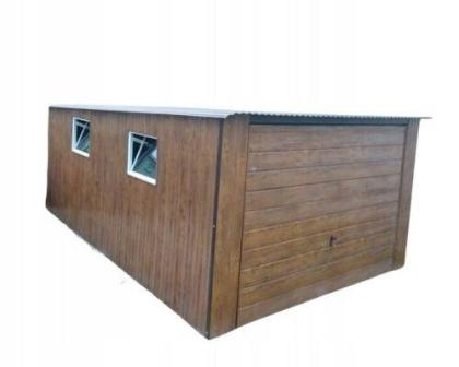 Blechgarage Garage Einzelgarage Metallgarage, 4x5 m Blech verzinkt Stahl