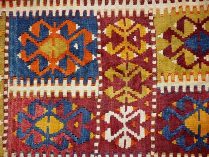 Sammlerteppich Kazak Kelim von ca. 1860 (T012)