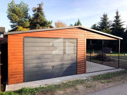 Blechgarage 5x6m Metallgarage Fertiggarage Carport und Garage Hohe Qualität GP88