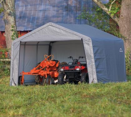 Mobiles Weidezelt als Unterstand für ihre Pferde