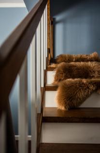 Schaffell Lamfell Teppich Vorlegner Bettvorleger 100x60 Sheepskin