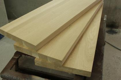 MASSIVHOLZSTUFEN TREPPENSTUFE HOLZTREPPENSTUFEN EICHENHOLZ UNBEMALT 100x28x4cm
