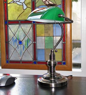 Bankerlampe und Bürolampen im klassisch englischen Stil