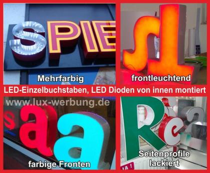 Aussenwerbung (Leuchtkasten, Schilder, LED-Einzelbuchstaben & Co.) für Ihr Unter