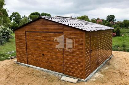Blechgarage 5x6m Metallgarage Fertiggarage Holzoptik Schnelle Lieferung Hohe Qua