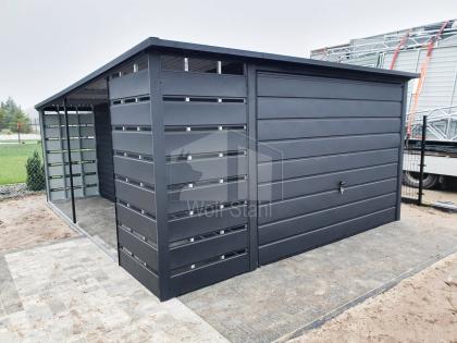  Blechgarage 3x6m Metallgarage Fertiggarage Holzoptik Individuelle Projekte ID44