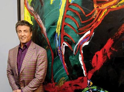 Kunstwerk von SYLVESTER STALLONE signiert. TOP Kunstdruck.