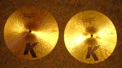 Zildjian 13 K-Custom Dark Hihat wie neu
