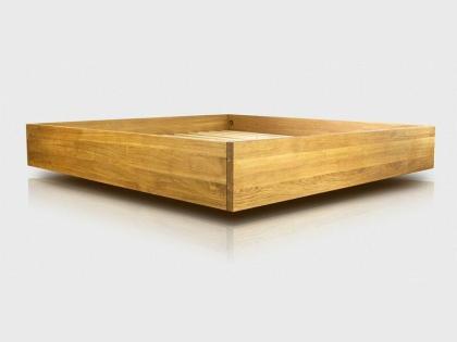 REINER BETT DOPPELBETT HOTELBETT GÄSTEBETT EICHENBETT MASSIVHOLZ 200x200x38cm