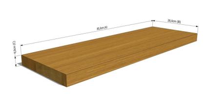 HOLZSTUFEN HOLZTREPPENSTUFEN BUCHENHOLZ MASSIVHOLZSTUFEN LACKIERT 85x28x4cm